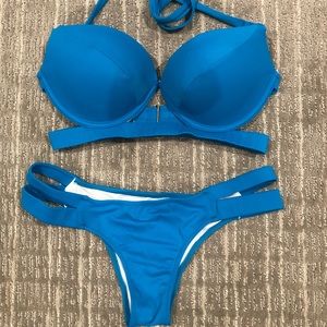 Victoria’s Secret Bikini - 34D and S - Teal blue